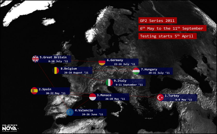GP2 Series Calendar 2011